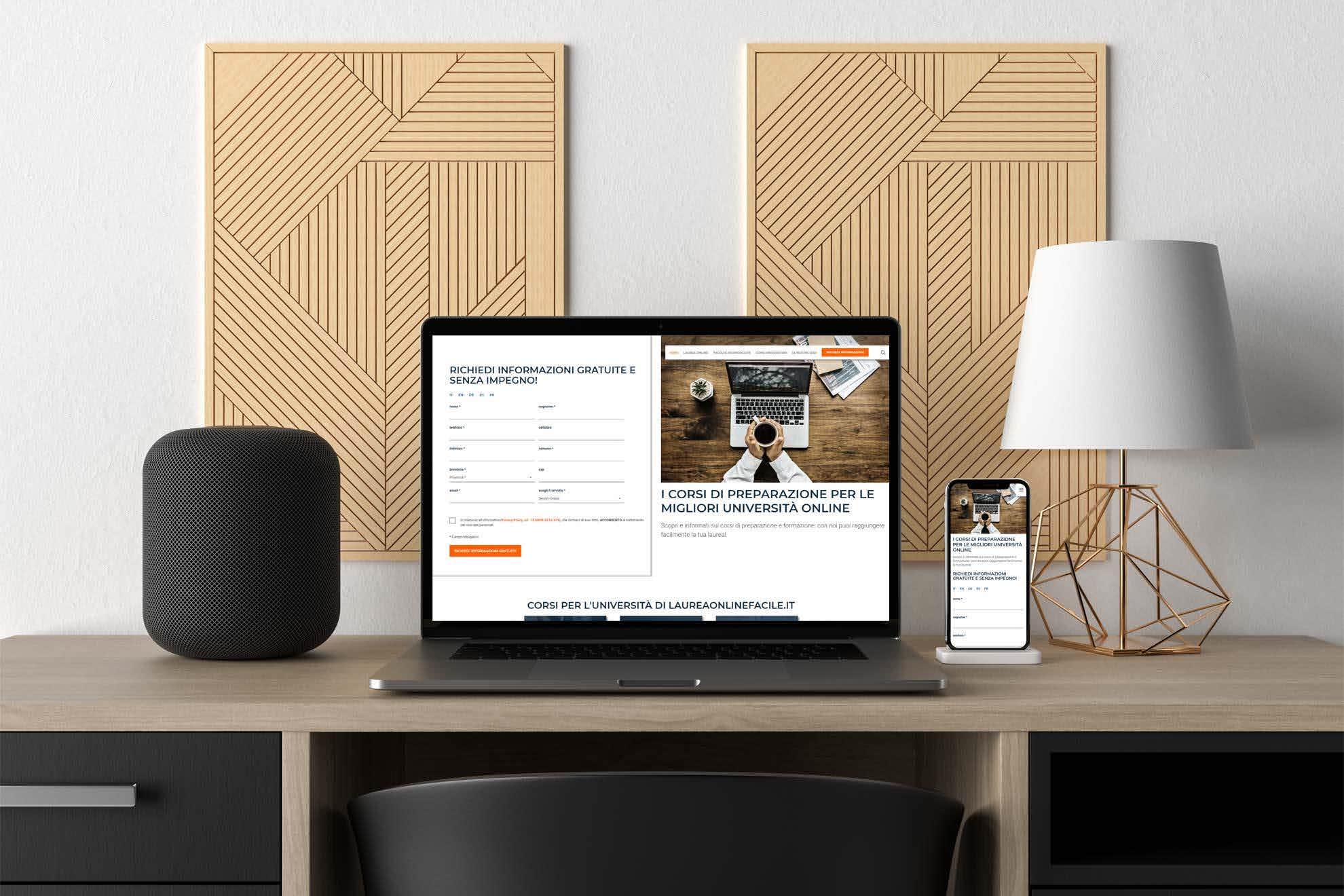 Sviluppo sito web LaureaOnlineFacile.it Sviluppo sito web LaureaOnlineFacile.it