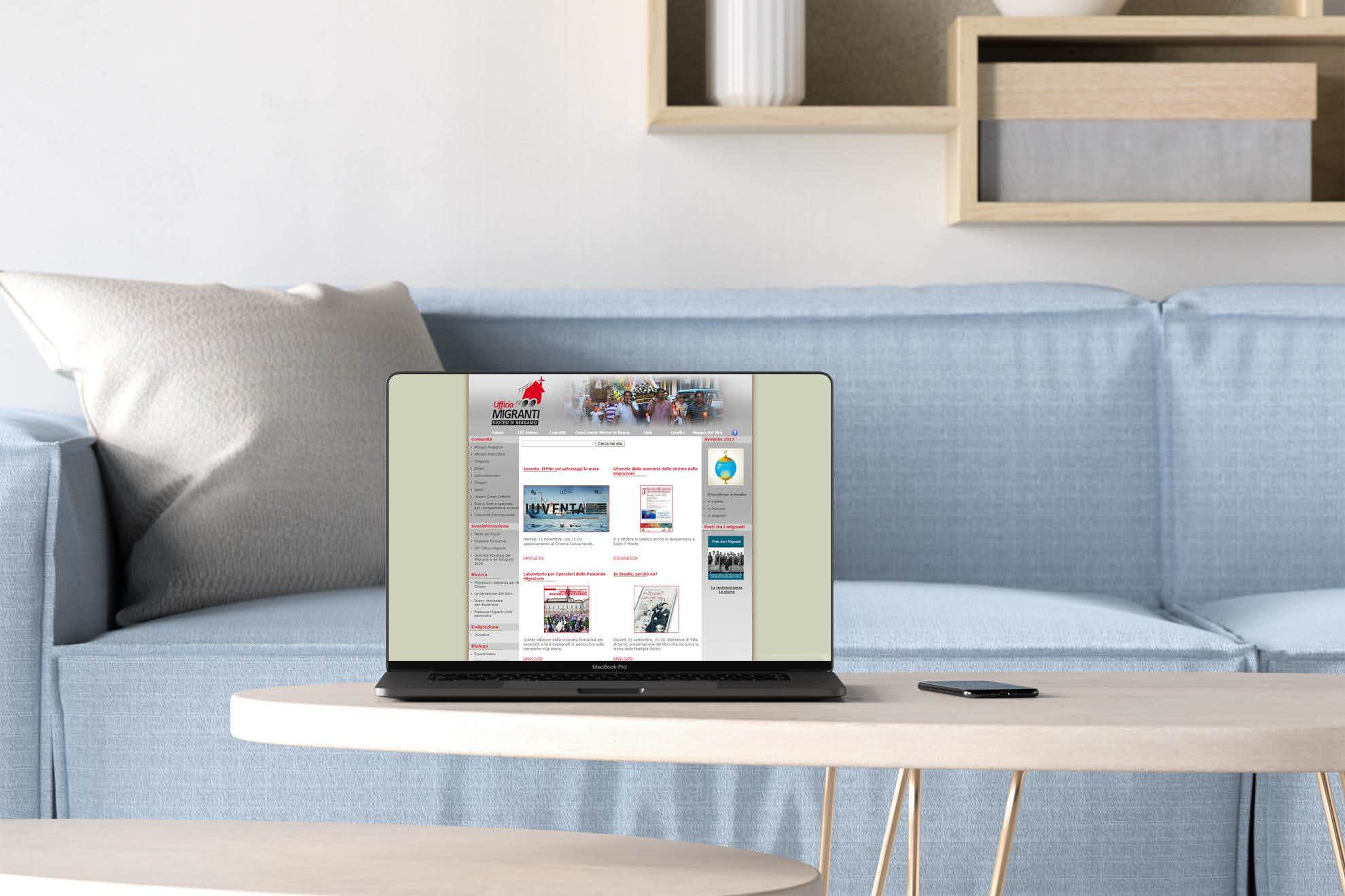 Sviluppo sito web MigrantiBergamo.org