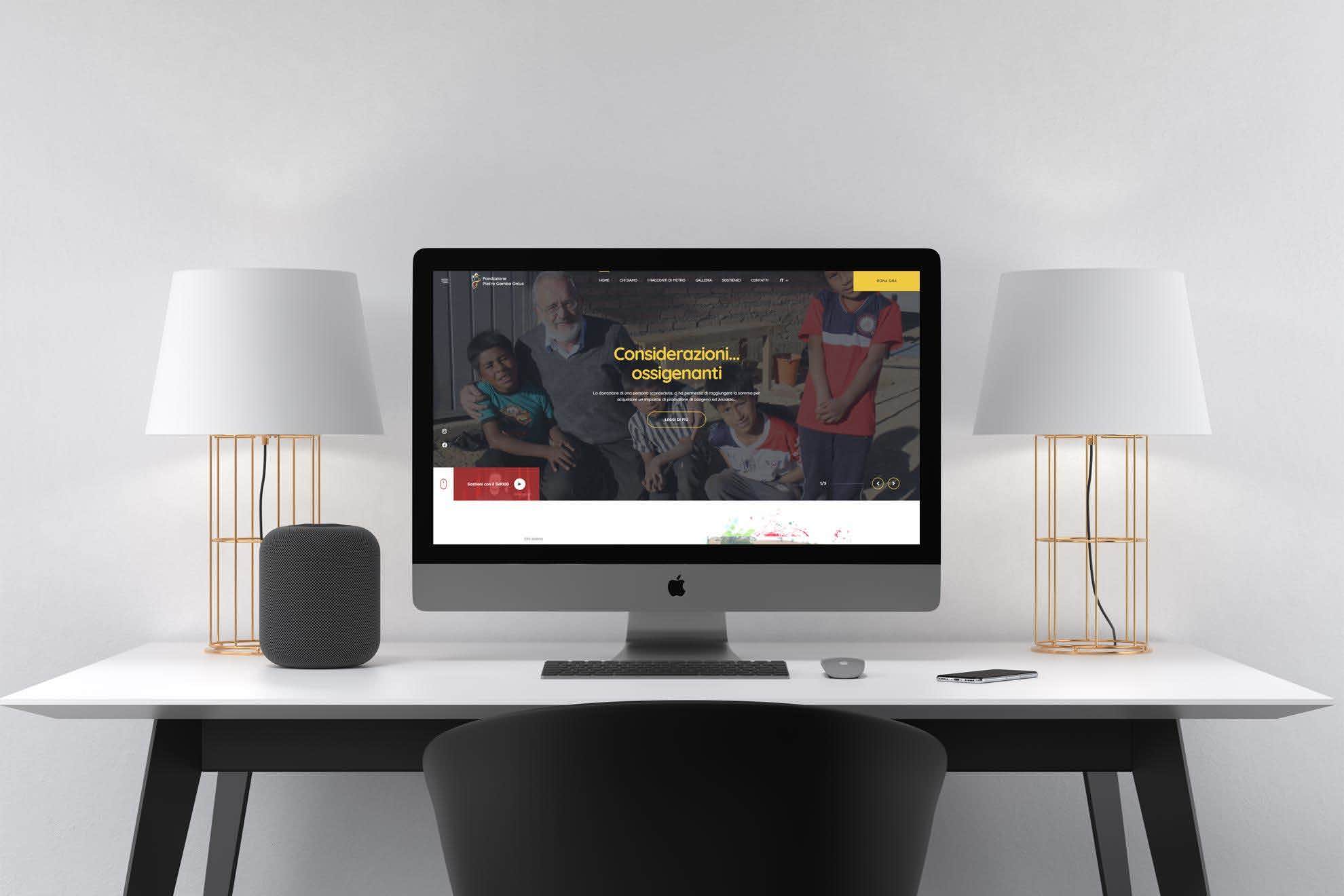 Sviluppo sito web PietroGambaOnlus.org Sviluppo sito web PietroGambaOnlus.org